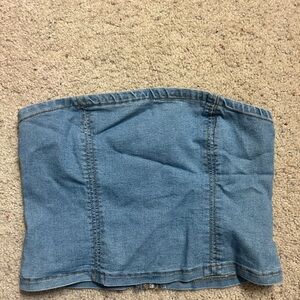 Forever 21 Light Blue Denim Top
